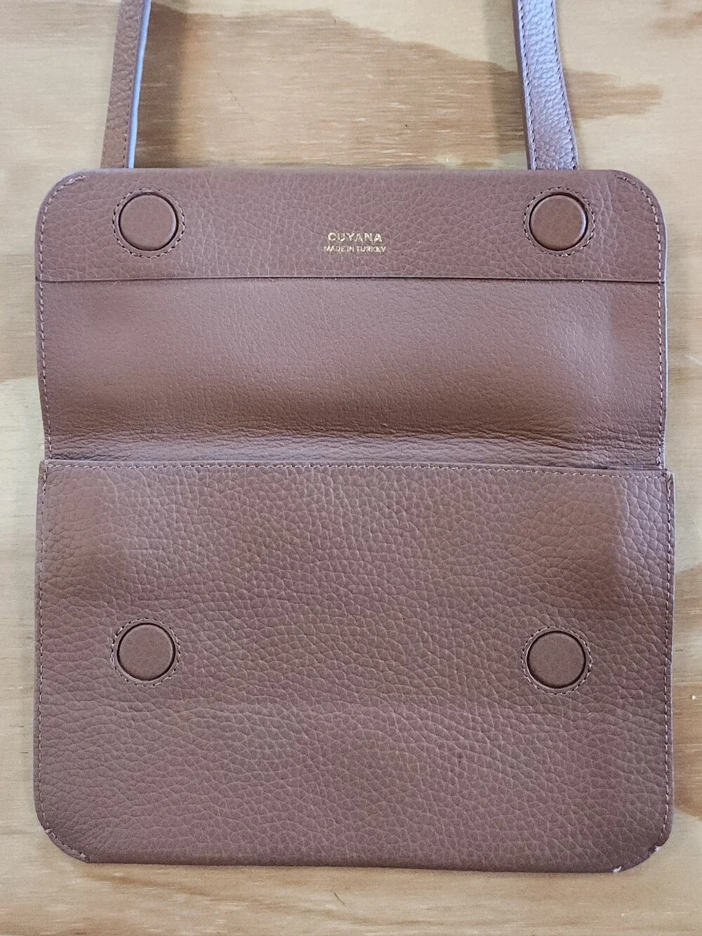 Cuyana System Flap Bag in Dark Chesnut
